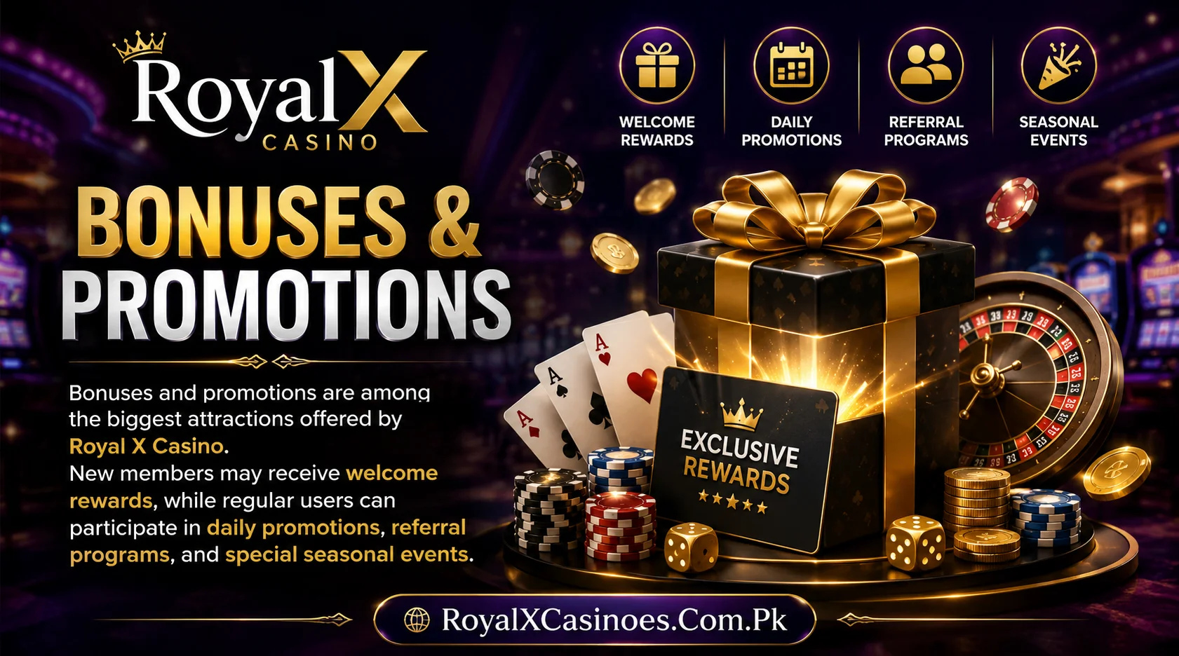 Royal X casino Bonuses